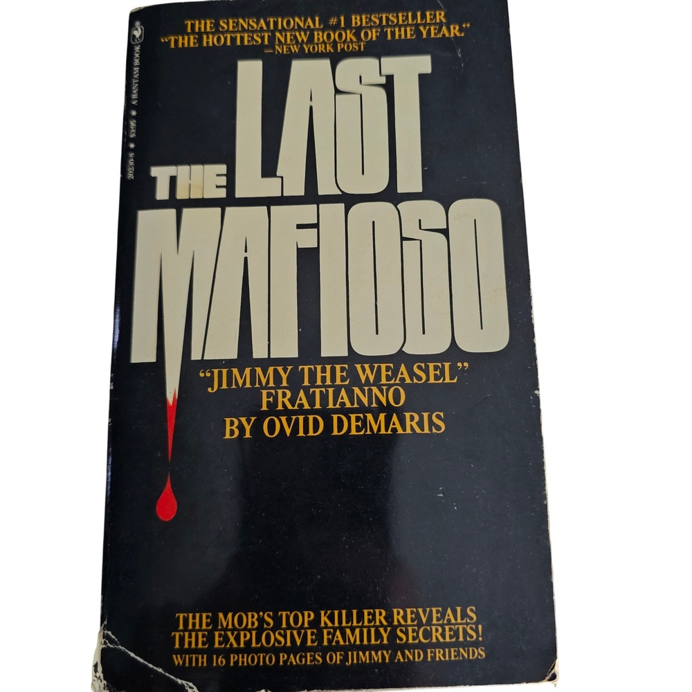 The Last Mafioso Jimmy The Weasel Fratianno Ovid Demaris Bantam‎ 1981 Paperback